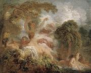 Jean-Honore Fragonard The Bathers France oil painting artist